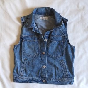 Madewell Pocket Jean Vest Small